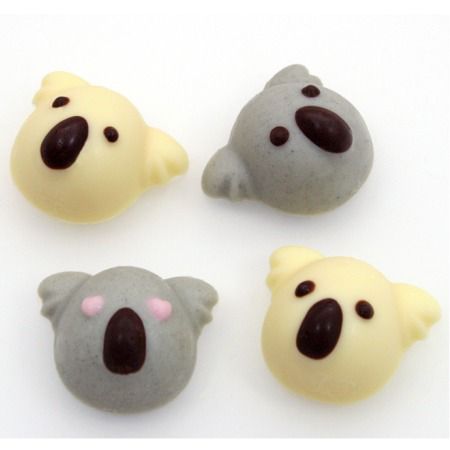 シリコンモールド コアラのチョコレート型 動物のお菓子 子どものおやつやおもたせにも最適 やっぱり手作りスイーツ